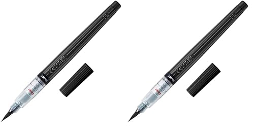 ぺんてる 筆ペン アートブラッシュ XGFL-101 ブラック (× 2)の商品画像（Amazon）