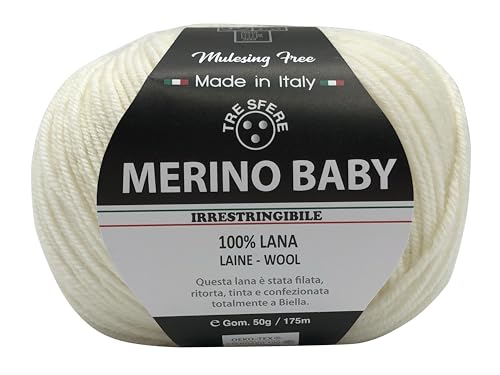 Lana Merino Baby 100% Merinos 50g (033, Panna)