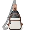 Sling Bag For Women Faux Leather Small Casual Daypack Backpack Fanny Pack Crossbody Chest Bags Purse