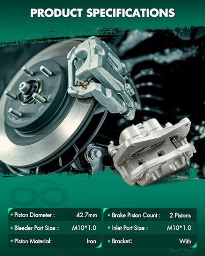Image of SCITOO 19B3348 Front Right Disc Brake Caliper Assembly w /Bracket For Subaru For B9 Tribeca /For Forester /For Legacy /For Outback /For Tribeca /For WRX