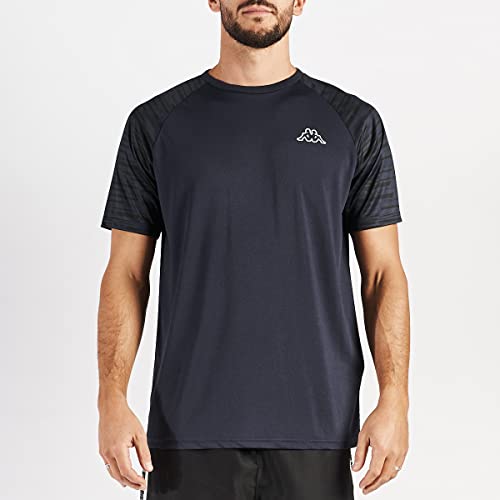 Kappa Gabelo t-shirt homme en coton noir coupe reguliere col rond