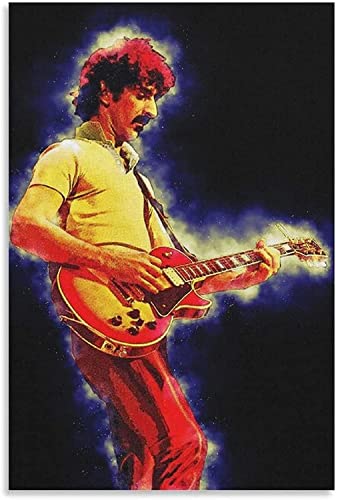 Impression sur toile Frank Zappa poster rock salon 60x80cm