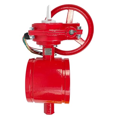 4 inch grooved butterfly valve normally closed