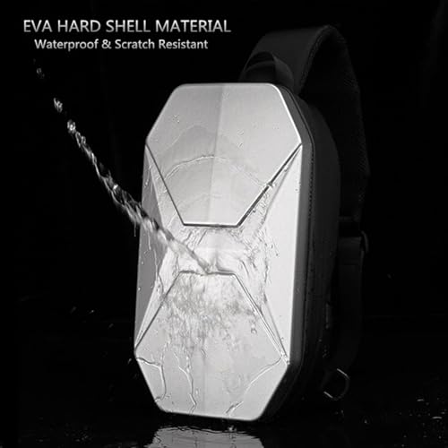 Hard Shell Sling Shoulder Bags Men Chest Bags Teenage Male Short Trip Messenger Crossbody Bag (Color : A-01)3