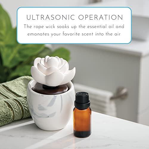Ellia Lotus Leaf Porcelain Aroma Cordless Essential Oil Diffuser #TOP2