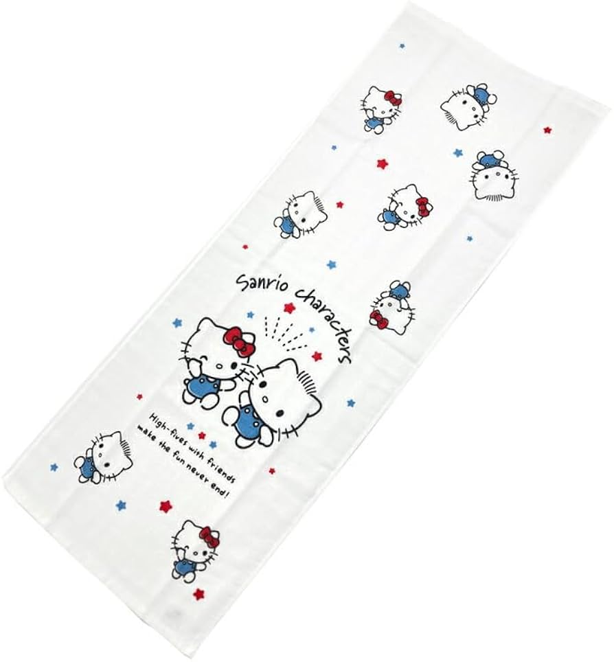 Amazon｜林(Hayashi) フェイスタオル ガーゼパイル キティ&ダニエル