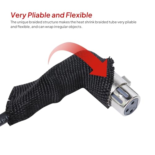 Sonoreboom 2 To 1 Heat Shrink Braided Sleeving 3/4 Inch thumb #1
