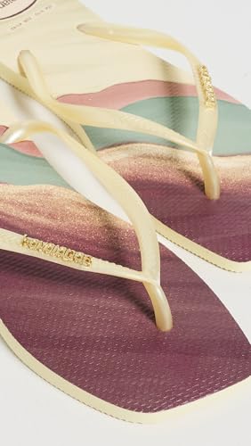 Image of Havaianas Women's Slim Square Logo Pop Up Flip Flops
