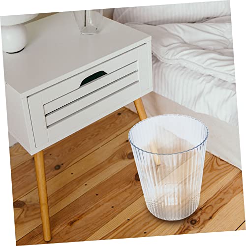 Caneca de basura rectangular transparente PRETYZOOM miniatura 6