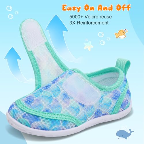 Image of FEETCITY Toddler Water Shoes Boys Girls Swim Shoes Quick Dry Kids Aqua Socks Barefoot for Beach Swimming Pool