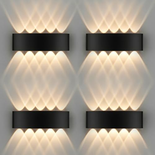 GOOSKI Moderne LED Wandleuchte Außen & Innen