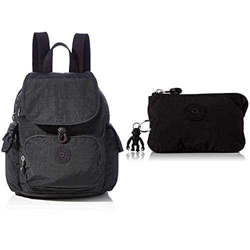 Kipling City Pack Mini, Mochilas para Mujer, Negro, Talla única Creativity S, Pouches/Cases para Mujer, Color …