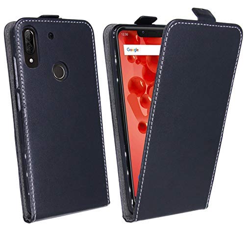 cofi1453 Klapptasche Schutztasche Schutzhülle Flip kompatibel mit Wiko View 2 Plus Tasche Hülle Zubehör Etui in Schwarz Tasche Hülle