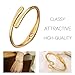 AICase Chunky Gold Bangle Bracelets for Women Teens Trendy Adjustable Cuff Bracelet Fashion Summer Pretty Jewelry Gifts for Women Mom/Her/Sister/Friends/Wife/Grandma_Gold