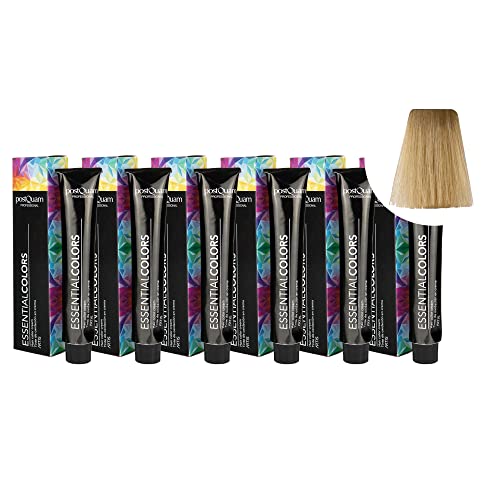 PostQuam - Pack de 6 Tintes de Peluqueria Profesional de Elevado Poder Cubriente | Tinte Permanente 100% Cobertura de Canas Garantiza Color Natural Uniforme y Duradero - Más de 90 Colores Disponibles