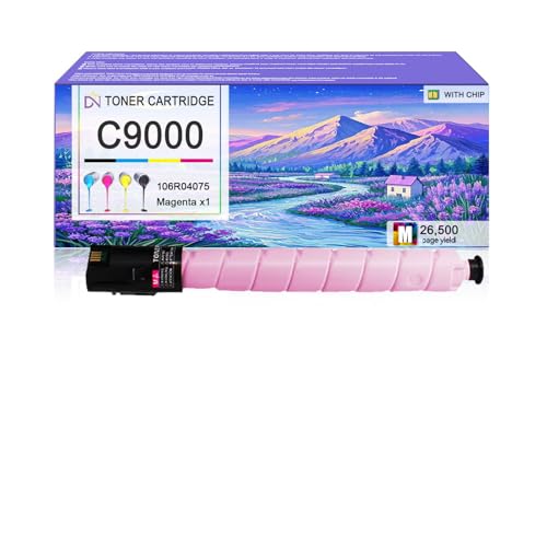 Image of C9000 Toner Cartridge Compatible for Xerox 106R04075 Magenta Toner Cartridges Work for Xerox VersaLink C9000 C9000DT C9000DTM Printers