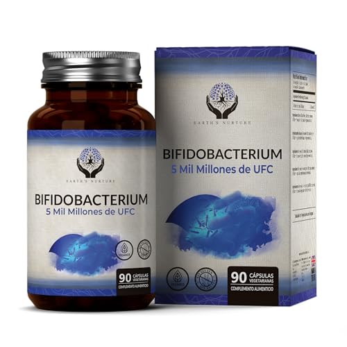 EN Bifidobacterium Probióticos | 90 Cápsulas Probióticas de Bifidobacterium de Alta Potencia - 5 Mil Millones de CFU Bifi por Cápsula | Sin OGM, Gluten ni Alérgenos | Fabricado en el RU