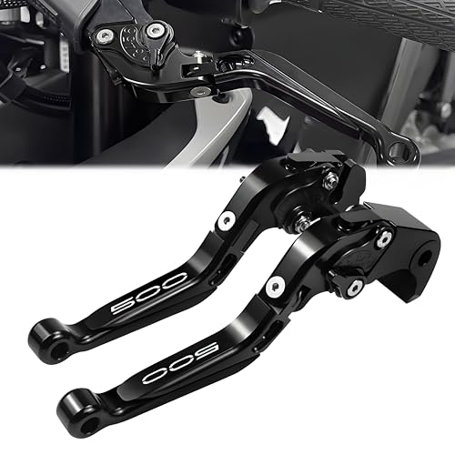 Image of for Kawasaki NINJA500 Ninja 500 Z500 Z 500 SE ABS 2024 2025 Motorcycle Clutch Lever Adjustable Handlebars Brake and Clutch Levers Set (Black)