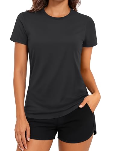 TACVASEN Short Sleeve Shirts for Women Athletic Workout Tops UPF 50+ Sun Protection Quick Dry Running T-Shirts
