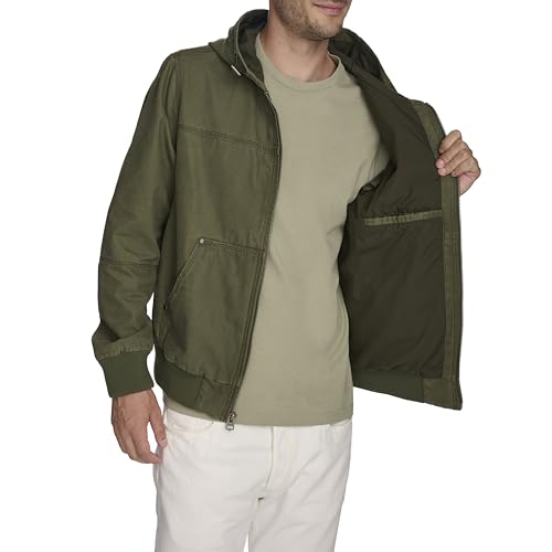 Image of Levi's Men's Workwear Cotton Canvas Hooded Bomber Jacket