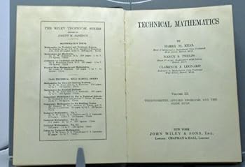 Technical Mathematics Volume III