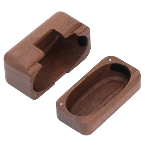 Étui Linkbuds S anti-rayure en bois de noyer pour boîtier Bluetooth