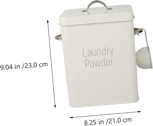 Miniatura 6 de TIDTALEO Dispensador de harina, 1 juego de cubo de almacenamiento, caja de almacenamiento de polvo para ropa sucia, contenedor de arroz, dispensador