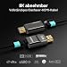 RUIPRO 8K HDMI 2.1 Glasfaserkabel, volloptisch, abnehmbar, armiert, 2 m