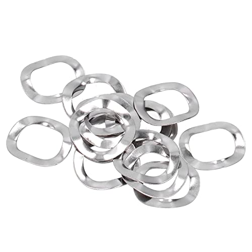 100Pcs Stainless Steel Wave Spring Locking Fastener Gasket Retaining Rings Kit For Automotive Industry(M6) #TOP5
