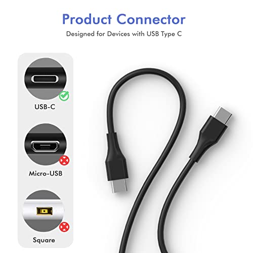 Chromebook Charger For 45W Usb C Laptop Charger Replacement Hp-Chromebook-Charger-For Lenovo-Thinkpad-Yoga,Dell Chromebook 3100,Latitude 5420,Asus,Samsung,Acer,Google Series Type C Fast Charging Power #TOP1