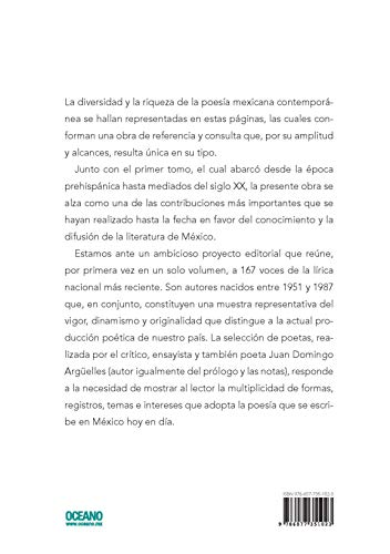 Antologia General de La Poesia Mexicana: Poesia del Mexico Actual de La Segunda Mitad del Siglo XX a