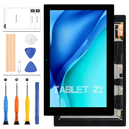 LADYSON Écran de rechange pour tablette Sony Xperia Z2 - Pour tablette Sony Z2 SGP561 SGP511 SGP512 - Écran tactile LCD - Avec outils et ruban adhésif