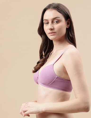 Image of Marks & Spencer Womens Cotton Blend Padded Wired Ultimate Support Demi Cup Bra