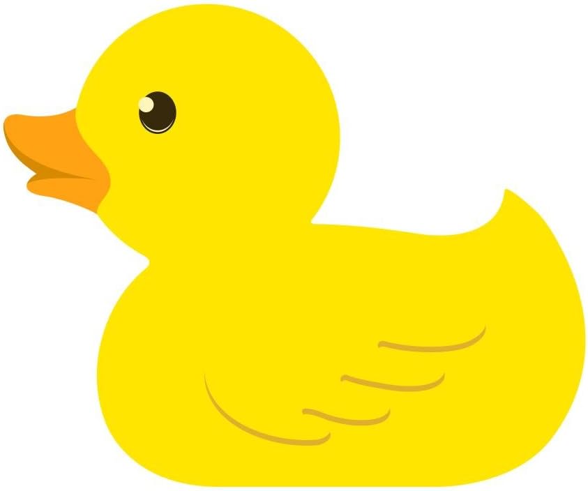 Yellow Rubber Duck Wall Decal Wallmonkeys Peel and Stick Graphic (60 in W x 45 in H) WM103814