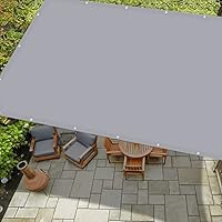 Zonnescherm Zeil Luifel Waterdicht 1.5 x 1.8 m 98% UV-blok Schaduwnet Schaduwdoek met Gratis Touwen Anti-regen voor Buitenterrasoverkapping, Zand geel