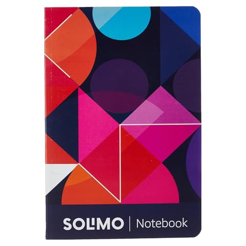 Image of Amazon Brand - Solimo A5 Ruled Notebook | 90 GSM | Flat Lay Binding | Rounded Corners | Flexible Soft Cover | Suitable for Sketching or Doodling, To-do lists & more (160 Pages)