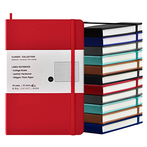 Carnet de notes haut de gamme couverture rigide similicuir chic