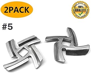 Pack of 2 Food Meat Grinder Blade Stainless Steel Knife Cutter Compatible