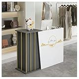 casse mobili krone STRUTTURA SOLIDA E STABILE : Realizzato in legno compresso ad alta densità, questo banco reception resistente supporta fino a 150 kg senza oscillazioni. La base allargata garantisce stabilità eccezionale, assicurando durabilità e sicurezza durante l'uso quotidiano intensivo.