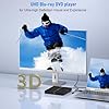 Yaeonku Lettore Blu Ray esterno, portatile, USB 3.0 di tipo C, lettori Blu-ray 3D CD DVD BD, masterizzatore ottico Bluray CD/DVD sottile per laptop, MacBook, PC desktop, compatibile con Mac OS