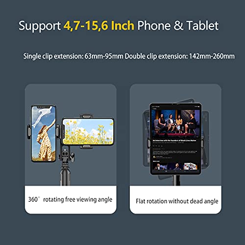 ChaoriMall Selfie Stick Stativ mit Bluetooth Fernbedienung 2 Rotation Handyhalter 1/4 Zoll Schraube Einbeinstativ 80cm… – Bild 3