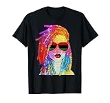 Loc'd Hair Black Queen Afro Woman Melanin Girl Art T-Shirt Small