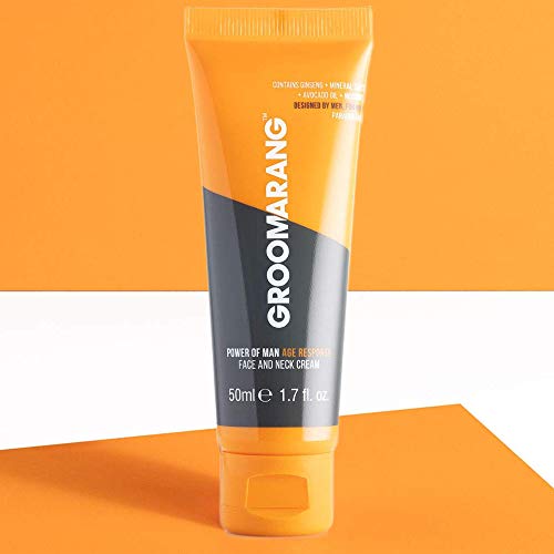 Groomarang Power Of Man 'Age Response' Day & Night Anti Ageing Cream - For Face And Neck - Contains Avocado Oil Mineral Salts Ginseng Root & Niosomes