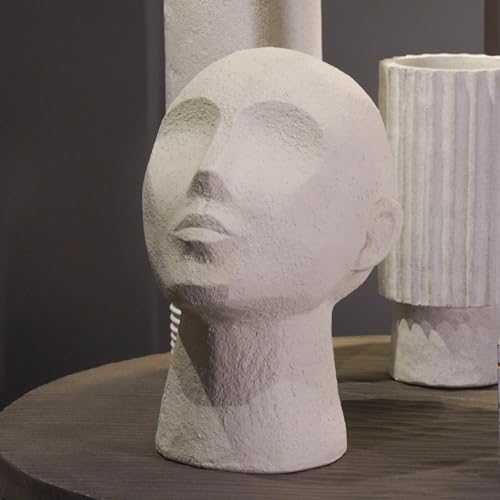 Abstract Decor Sculptures Home Decor - Resin Thinker Human Head Statue Shelf Decorations Bust Statues for Living Room Office Table Art Decor Accents 7.25 * 6.25 * 8.5 Inch - Image 4