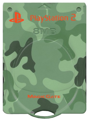 PlayStation2専用 MEMORY CARD アーミーペイント