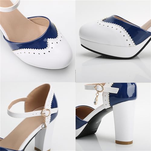 Image of FOREADA Mary Janes for Women Platform Heels Bow Kawaii Shoes Vintage Dress Pumps