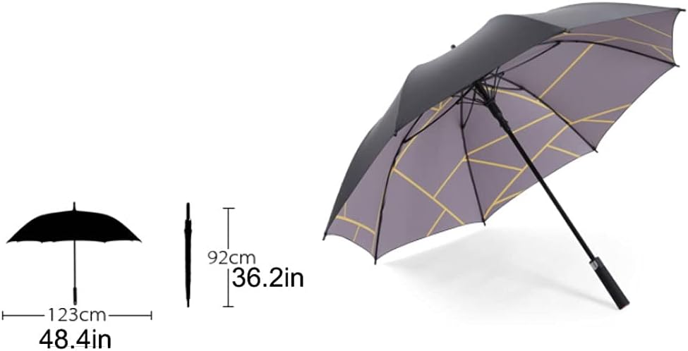 Golf Umbrella for Men and Women Auto Open Vented Sun Rain Umbrella Oversize Extra Large Windproof Stick Umbrella Golf Umbrella for Adults Men Women