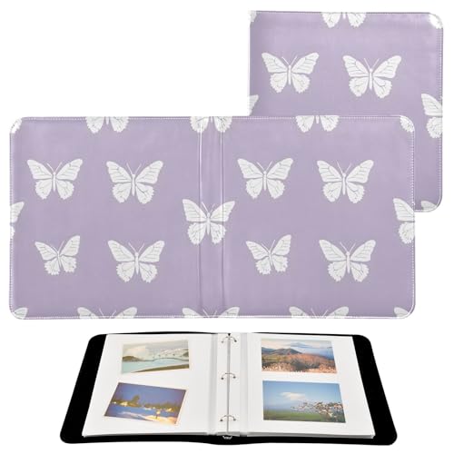 Álbum de Fotos Autoadhesivo DIY Scrapbook con Mariposas, 3 Anillas, 40 Páginas, 8x10 para Memorias miniatura 2