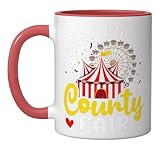 County Fair: Let's Go To The County Fair Ceramic Mug, Red/White