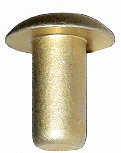 MS20470-A5-7 (5/32 X 7/16) Solid Aluminum Rivet, Universal Head, Gold Finish, (Pack of 1 Pound - Approximately 827 Pieces)